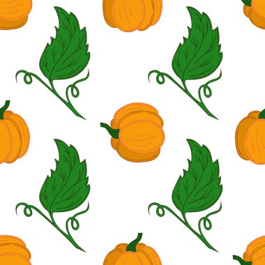 Tekstil ya da mutfak tarzı. Balkabağım. Kusursuz sebze deseni. Tasarım, tekstil, kumaş, duvar kağıdı, ambalaj kağıdı