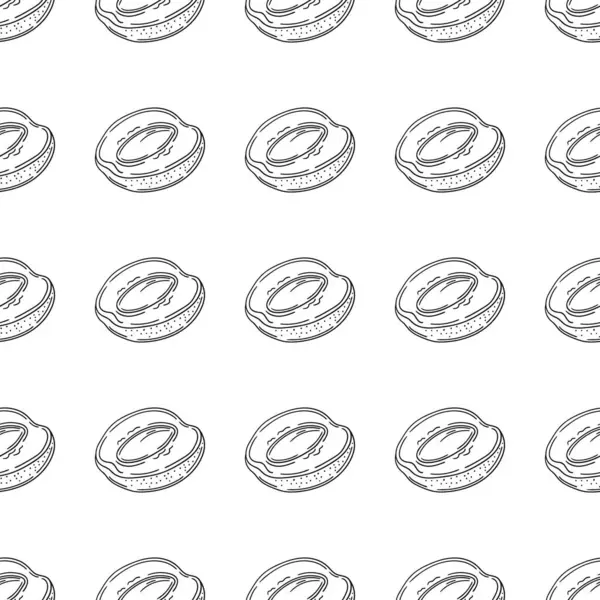 Tek renkli meyve deseni elde çizim tarzında. Mönü ya da mutfak için desen. Kayısı. Tasarım için yazdır