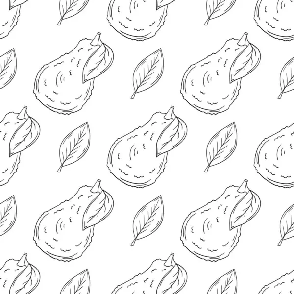 Tek renkli meyve deseni elde çizim tarzında. Avokado. Mönü ya da mutfak için desen. Yazdır