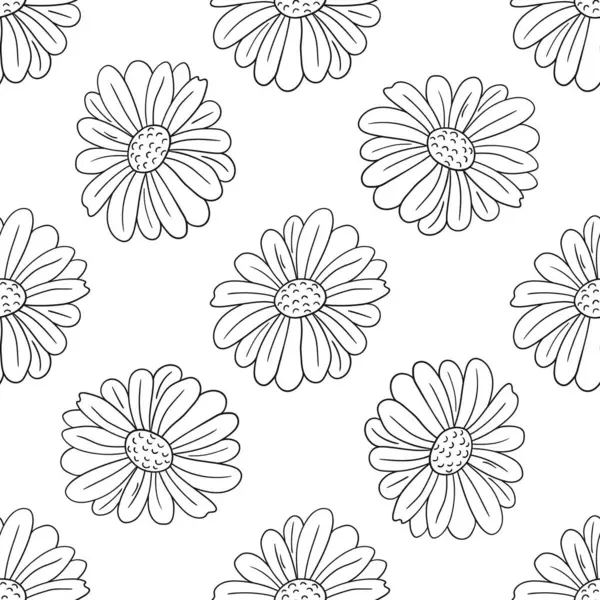 Tek renkli çiçek desenli. Menü ya da mutfağın el çizimi şekli. Papatya çayı. Tasarım için yazdır