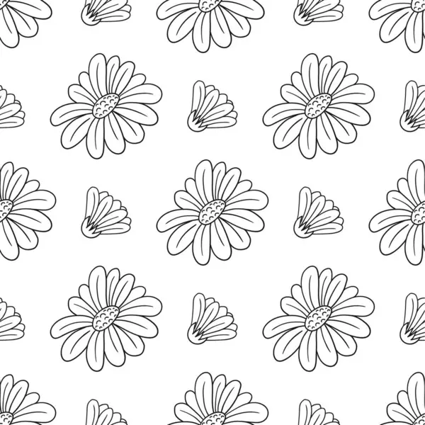 Papatya çayı, papatya. Tek renkli çiçek desenli. Menü ya da mutfağın el çizimi şekli. Tasarım için yazdır