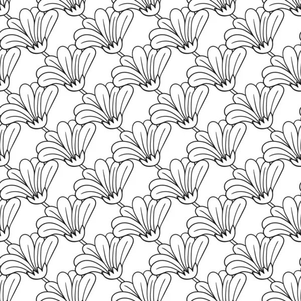 Papatya çayı, papatya. Tek renkli çiçek desenli. Menü ya da mutfağın el çizimi şekli. Tasarım, tekstil, kumaş, duvar kağıdı, ambalaj kağıdı, dekorasyon