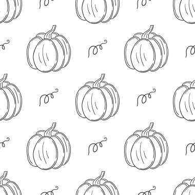 Balkabağım. Tekstil ya da mutfak tarzı. Tek renkli sebze deseni. Tasarım, tekstil, kumaş, duvar kağıdı için yazdır