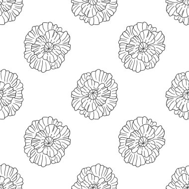 Haşhaş Tek renkli çiçek desenli. Tekstil ya da mutfak tarzı. Tasarım, tekstil, kumaş, duvar kağıdı, ambalaj kağıdı