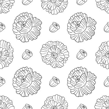 Haşhaş Tek renkli çiçek desenli. Tekstil ya da mutfak tarzı. Tasarım, tekstil, kumaş, duvar kağıdı, ambalaj kağıdı, dekorasyon vesaire için yazdır