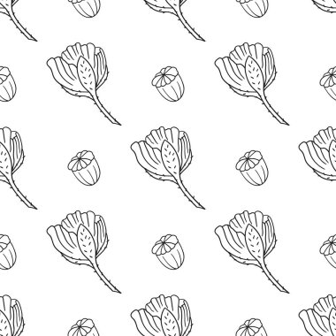 Haşhaş Tek renkli çiçek desenli. Tekstil ya da mutfak tarzı. Tasarım, tekstil, kumaş, duvar kağıdı, kağıt