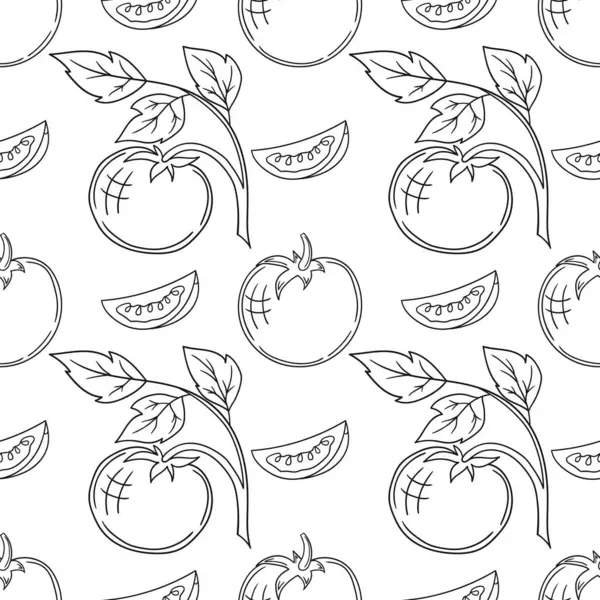 Domates. Tekstil ya da mutfak tarzı. Tek renkli sebze deseni. Tasarım, tekstil, kumaş, duvar kağıdı, ambalaj kağıdı