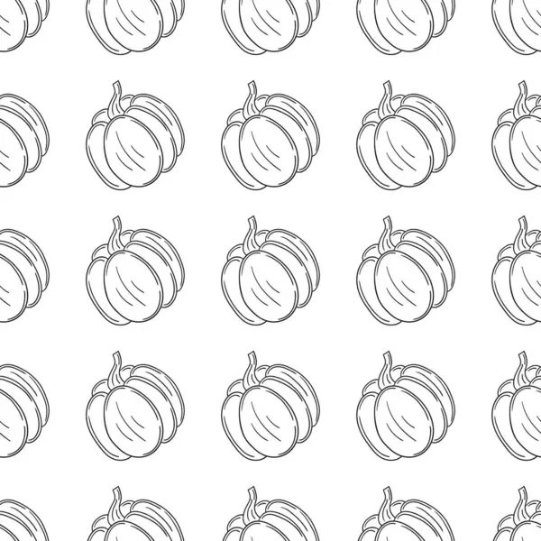 Balkabağım. Tekstil ya da mutfak tarzı. Tek renkli sebze deseni. Tasarım için yazdır