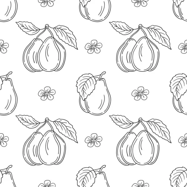 Erik. Tekstil ya da mutfak için desen. Tek renkli meyve deseni elde çizim tarzında. Tasarım, tekstil, kumaş, duvar kağıdı, ambalaj için yazdır