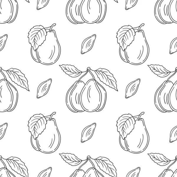 Erik. Tekstil ya da mutfak için desen. Tek renkli meyve deseni elde çizim tarzında. Tasarım, tekstil, kumaş, duvar kağıdı, ambalaj kağıdı