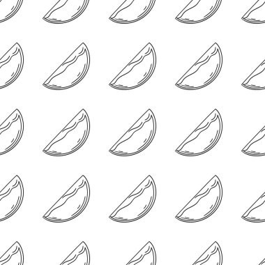 Hurma. Tekstil ya da mutfak için desen. Tek renkli meyve deseni elde çizim tarzında. Tasarım, tekstil, kumaş, duvar kağıdı için yazdır
