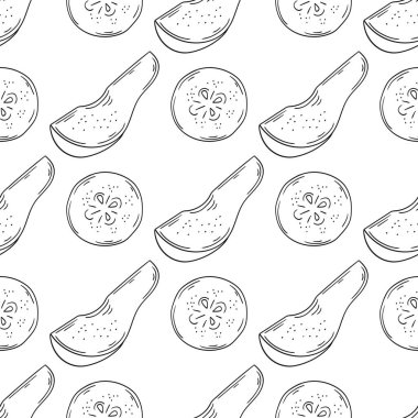 Armut. Tekstil ya da mutfak tarzı. Tek renkli meyve deseni. Yazdır