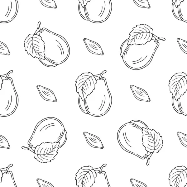 Erik. Tekstil ya da mutfak tarzı. Tek renkli meyve deseni. Tasarım, tekstil, kumaş, duvar kağıdı için yazdır