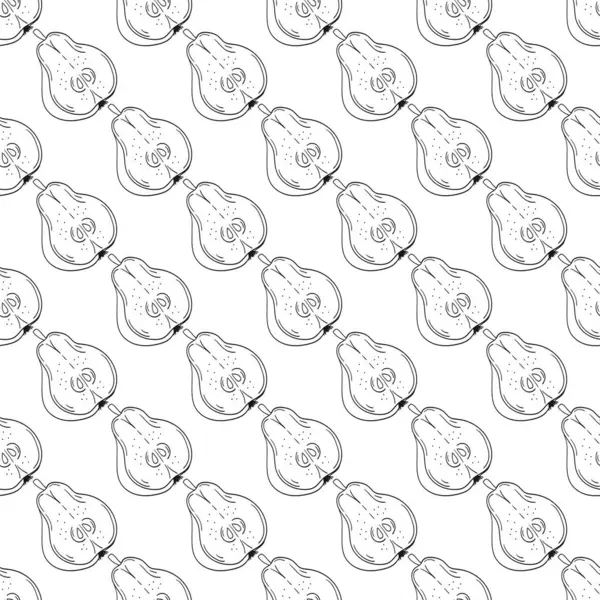 Armut. Tekstil ya da mutfak tarzı. Tek renkli meyve deseni. Tasarım, tekstil, kumaş, duvar kağıdı, ambalaj kağıdı