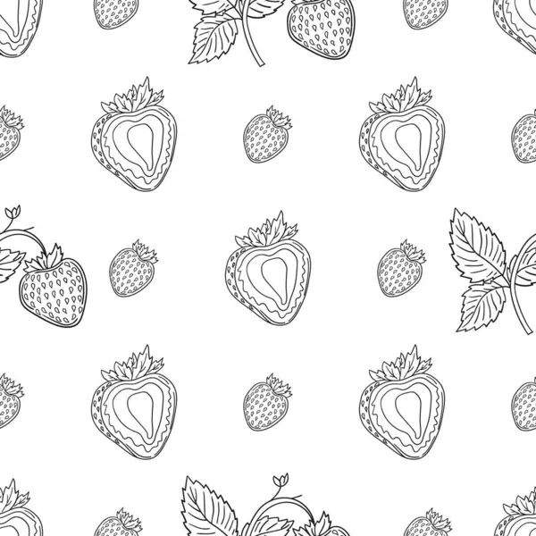 Tekstil ya da mutfak tarzı. Çilekli. Tek renkli çilek deseni. Yazdır