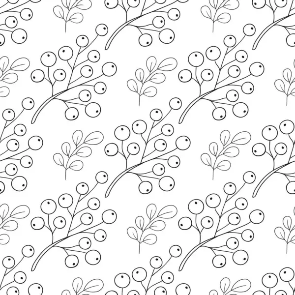 Tek renkli Noel deseni elde çizim tarzında. Zehirli duygu. Tekstil ya da mutfak için desen. Tasarım, tekstil, kumaş için yazdır