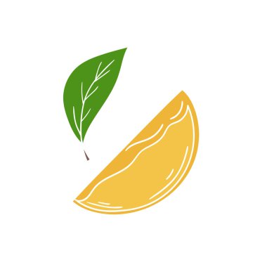 Sevimli meyve çizimi tarzı. Beyaz arka planda hurma. Beyaz taslak. Kartpostallar için tasarım