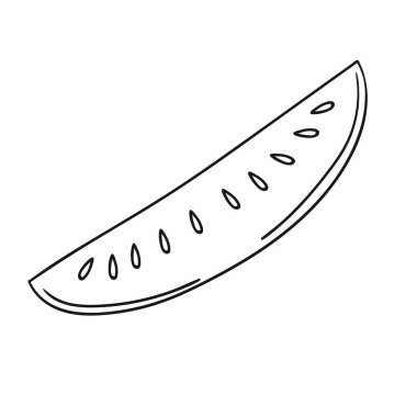 Sevimli sebze çizim stili. Tek renkli olsun. Beyaz arkaplanda salatalık simgesi. Boyama kitapları, çocuk eğitim oyunları için tasarlandı. Simge