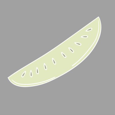 Sevimli sebze çizim stili. Gri arka planda salatalık. Beyaz taslak. Kartpostallar, el ilanları, afişler için tasarım. Simge