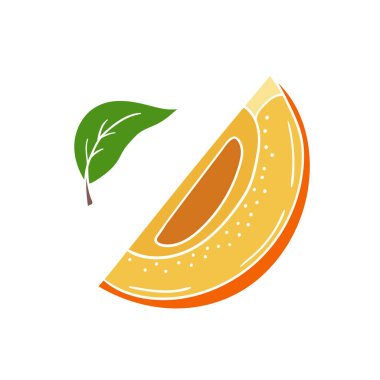 Sevimli meyve çizimi tarzı. Beyaz taslak. Beyaz arka planda hurma. Kartpostallar, el ilanları, afişler için tasarım. Simge, imza, çıkartma, iğne