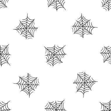 Cadılar Bayramı 'nın kusursuz çizim şekli. Örümcek ağı. Yaratıcılığın için güzel duvar kâğıdı. Tasarım, tekstil, kumaş, duvar kağıdı, ambalaj kağıdı