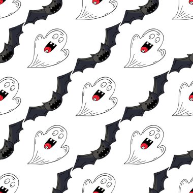 Cadılar Bayramı 'nın kusursuz çizim şekli. Yarasa. Yaratıcılığın için duvar kağıdı. Yazdır