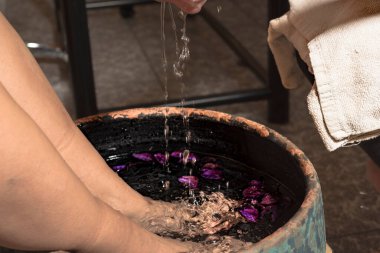 pedicure care cleaning and foot baths beauty salon wellness photography