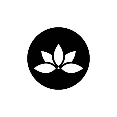 Güzellik Vektörü Nilüfer çiçekleri logo şablonu tasarımı simgesi