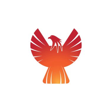 Falcon Eagle Logo Şablon vektör çizimi tasarımı