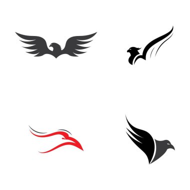 Falcon Eagle Logo Şablon vektör çizimi tasarımı