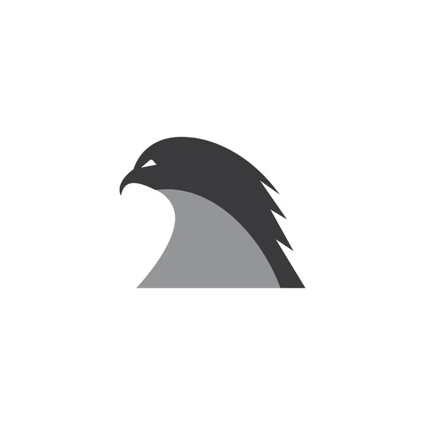 Falcon Eagle Logo Şablon Vektör Çizimi Tasarımı — Stok Vektör