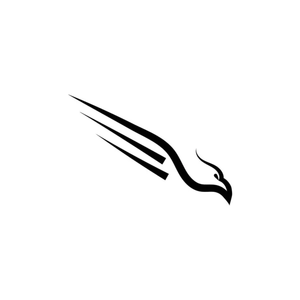 Falcon Eagle Logo Template Design Ilustração Vetorial — Vetor de Stock