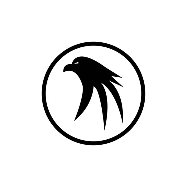 Falcon Eagle Logo Plantilla Vector Diseño Ilustración — Archivo Imágenes Vectoriales
