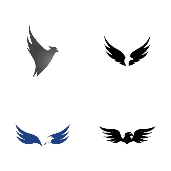 Falcon Eagle Logo Template Vector Illustration — стоковий вектор