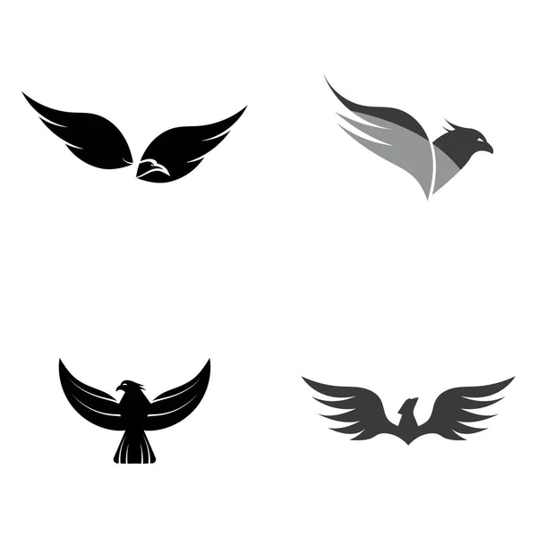 Modèle Illustration Vectorielle Logo Falcon Eagle — Image vectorielle