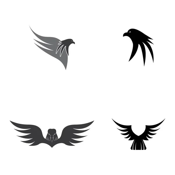 Modèle Illustration Vectorielle Logo Falcon Eagle — Image vectorielle