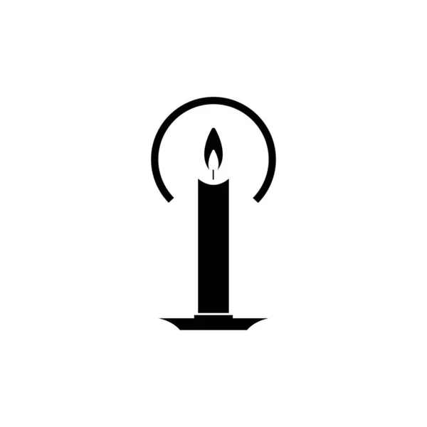 Kerze Vektoren Illustrationen Symbol Hintergrund — Stockvektor