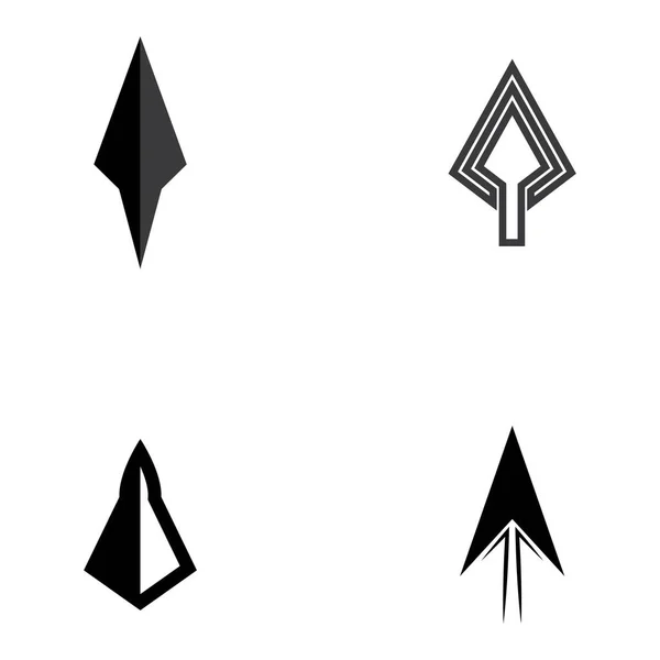 Modèle Conception Vectorielle Logo Spear — Image vectorielle