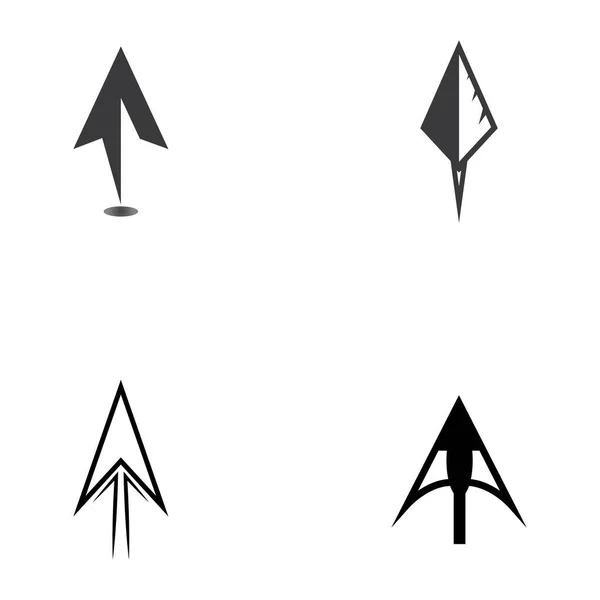 Modello Progettazione Vettoriale Logo Spear — Vettoriale Stock