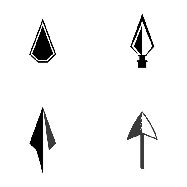 Спис Логотипу Векторний Шаблон Дизайну — стоковий вектор