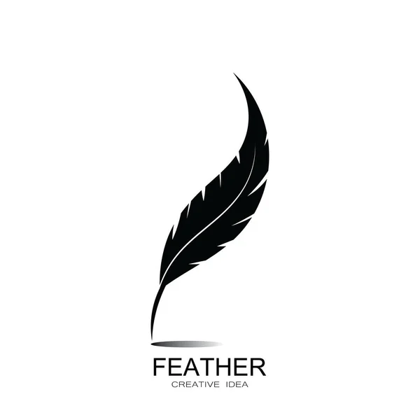 stock vector Feather logo vector template