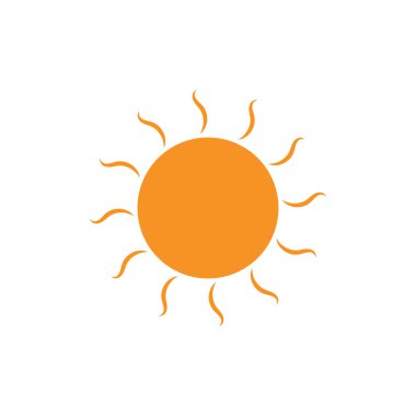 Güneş Vektörü illüstrasyon Simgesi Logo Şablonu tasarımı