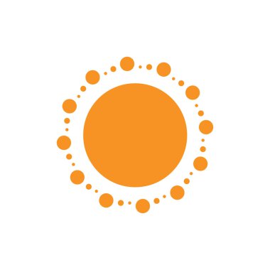 Güneş Vektörü illüstrasyon Simgesi Logo Şablonu tasarımı