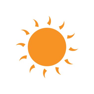 Güneş Vektörü illüstrasyon Simgesi Logo Şablonu tasarımı