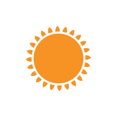 Güneş Vektörü illüstrasyon Simgesi Logo Şablonu tasarımı