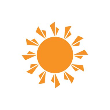 Güneş Vektörü illüstrasyon Simgesi Logo Şablonu tasarımı