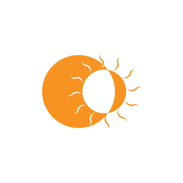 Návrh Šablony Loga Ikon Vektoru Slunce — Stockový vektor