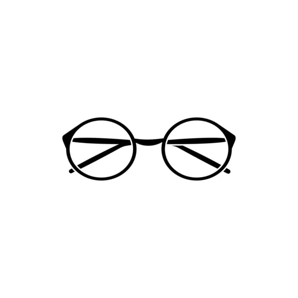 Glassess Icono Vector Diseño Plano — Vector de stock