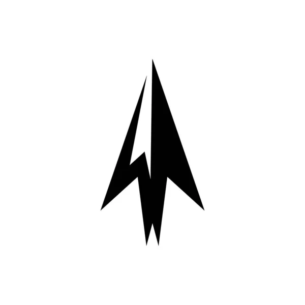 Mızrak logo vektör tasarım şablonu 