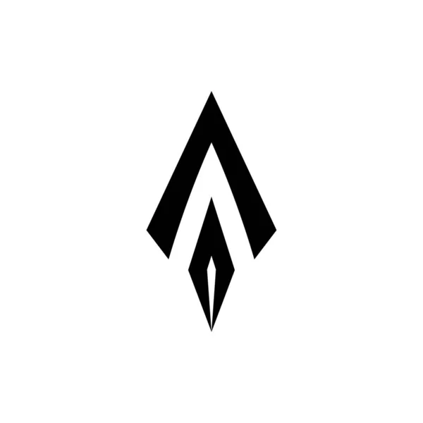Modello Progettazione Vettoriale Logo Spear — Vettoriale Stock